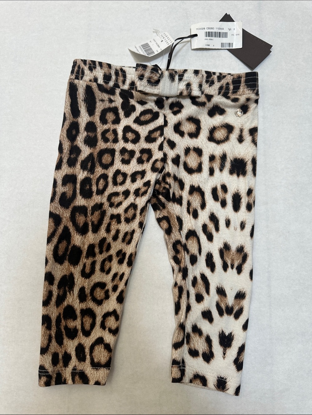 Toddler 2 Roberto Cavalli Girls Leopard Print Leggings - Brown/Black Barney’s